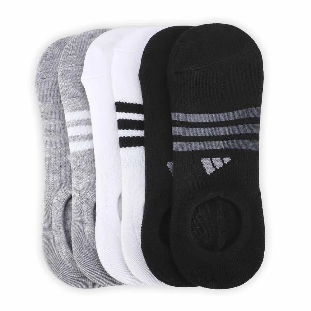 adidas Training Superlite 6 pack no show socks in multi