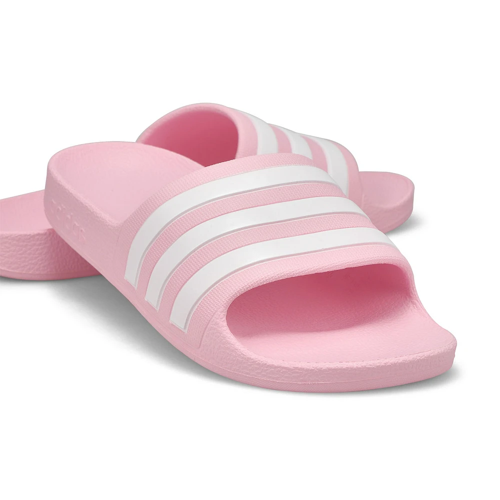 Kid's Adilette Aqua Slide Sandal - Black/White