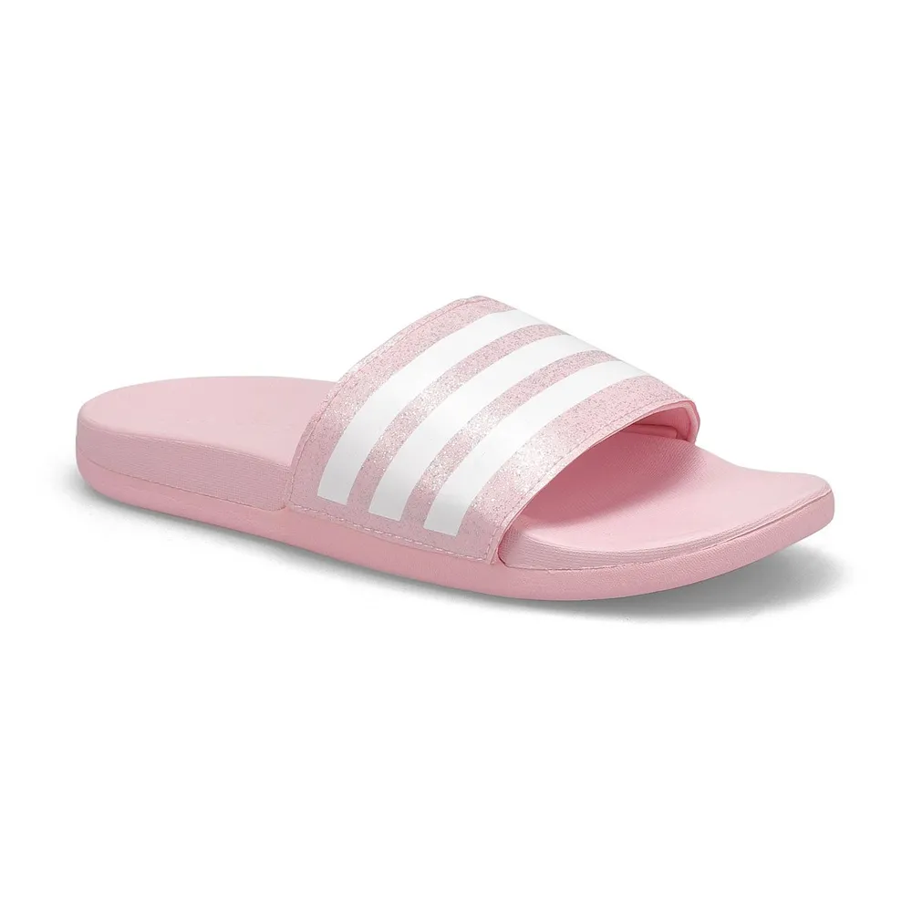 Girls' Adilette Comfort K Slide - Pink/White