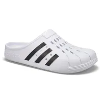 Men's Adilette Clog Slip On Shoe - Black/White
