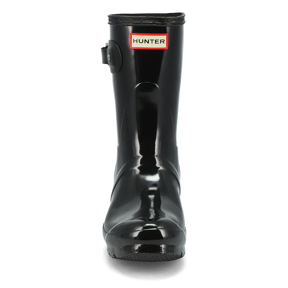 Bottes de pluie ORIGINAL SHORT GLOSS, noir, femmes