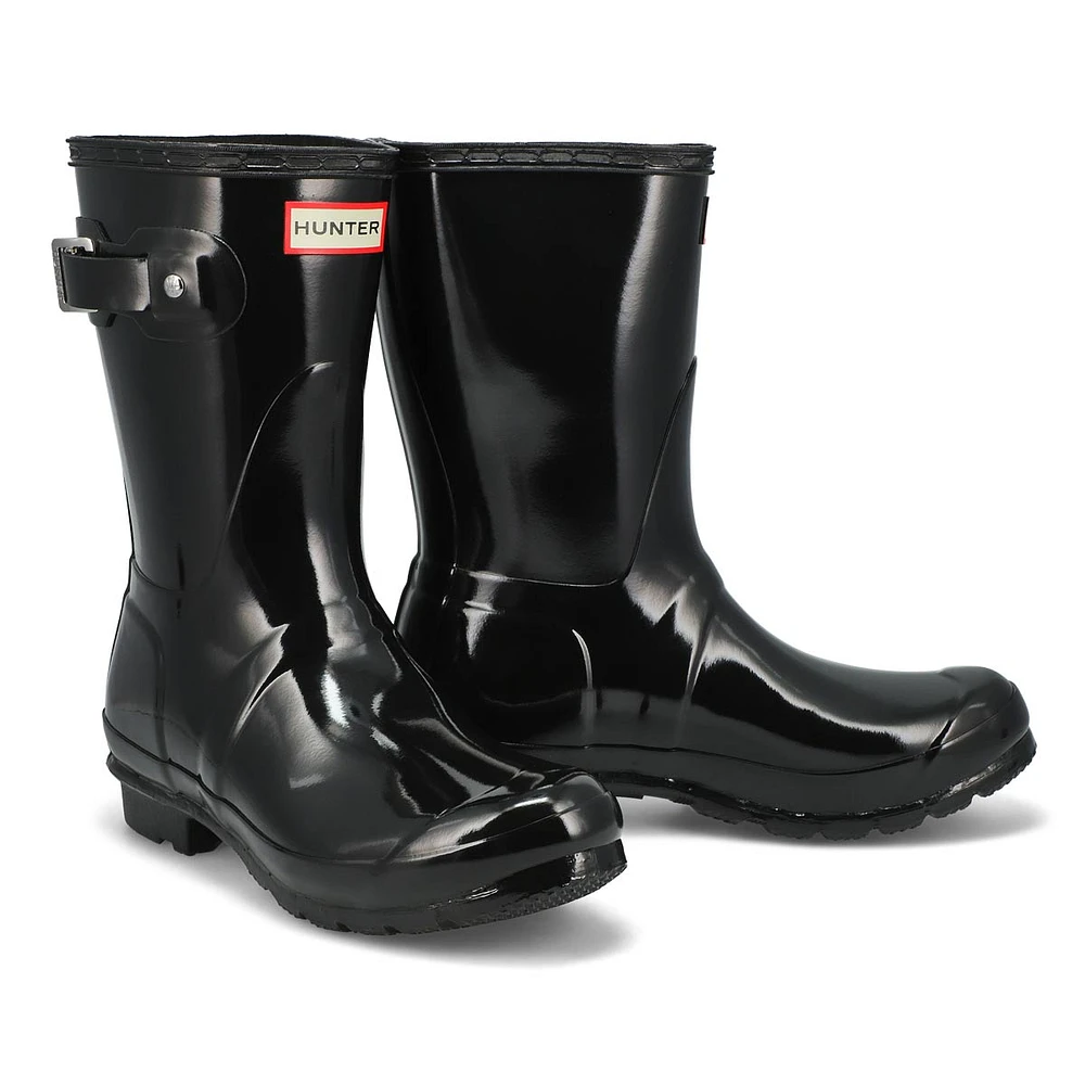 Bottes de pluie ORIGINAL SHORT GLOSS, noir, femmes