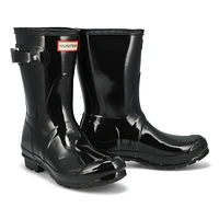 Bottes de pluie ORIGINAL SHORT GLOSS, noir, femmes