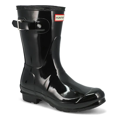 Bottes de pluie ORIGINAL SHORT GLOSS, noir, femmes