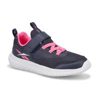 Grls Rush Runner 4.0 Running Shoe-Nvy/Pnk