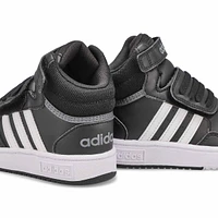 Infants' B Hoops Mid 3.0 K Sneaker - Black/White