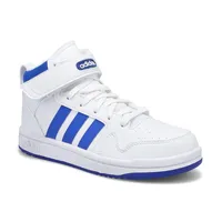 Boys' Postmove Mid K Sneaker- White/Blue