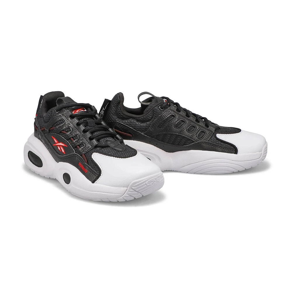 Boys' Solution Mid Sneaker - Black/White/Red