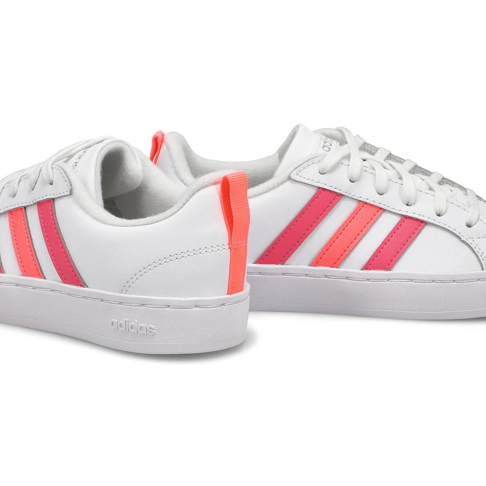 Girls' Streetcheck K Sneaker - White/Red/Rose