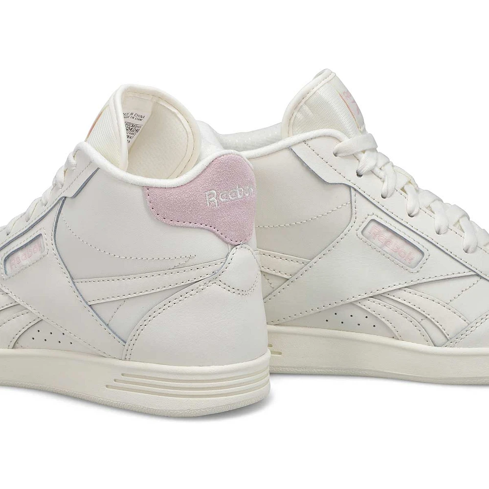 Women's Club High Top Sneaker - Chalk/Pink