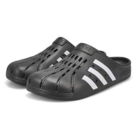 Men's Adilette Clog Slip On Shoe - Black/White