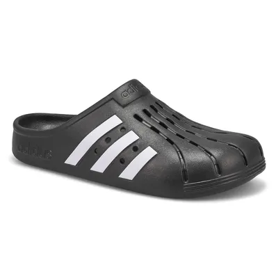 Men's Adilette Clog Slip On Shoe - Black/White