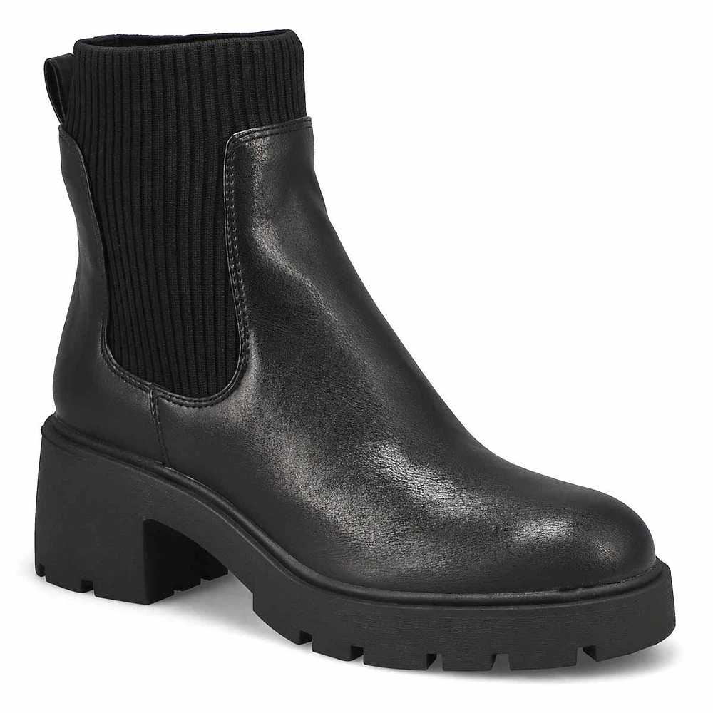 Women's Halona Leather Ankle Boot - Black