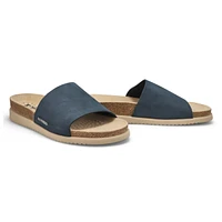 Women's Hanik Cork Footbed Slide Sandal - Black
