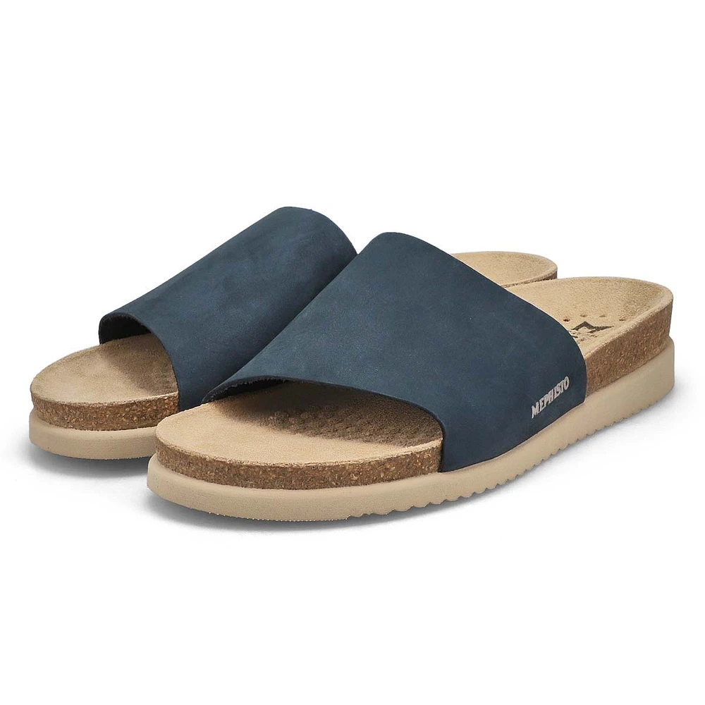 Women's Hanik Cork Footbed Slide Sandal - Black