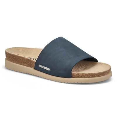Women's Hanik Cork Footbed Slide Sandal - Black