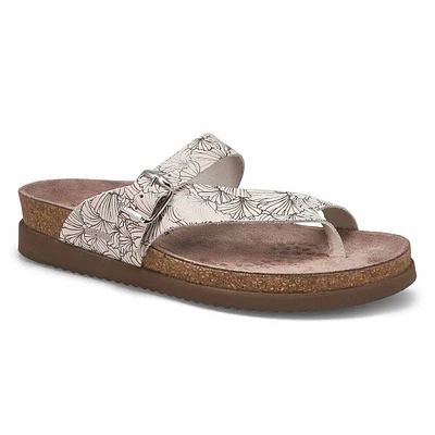 Sandales à passe-orteil HELEN, nubuck noir, femmes