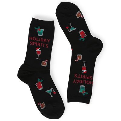 Women's Holiday Spirits Printed Sock