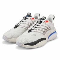 Basket ALPHABOOST V1, blanc/bleu, hommes