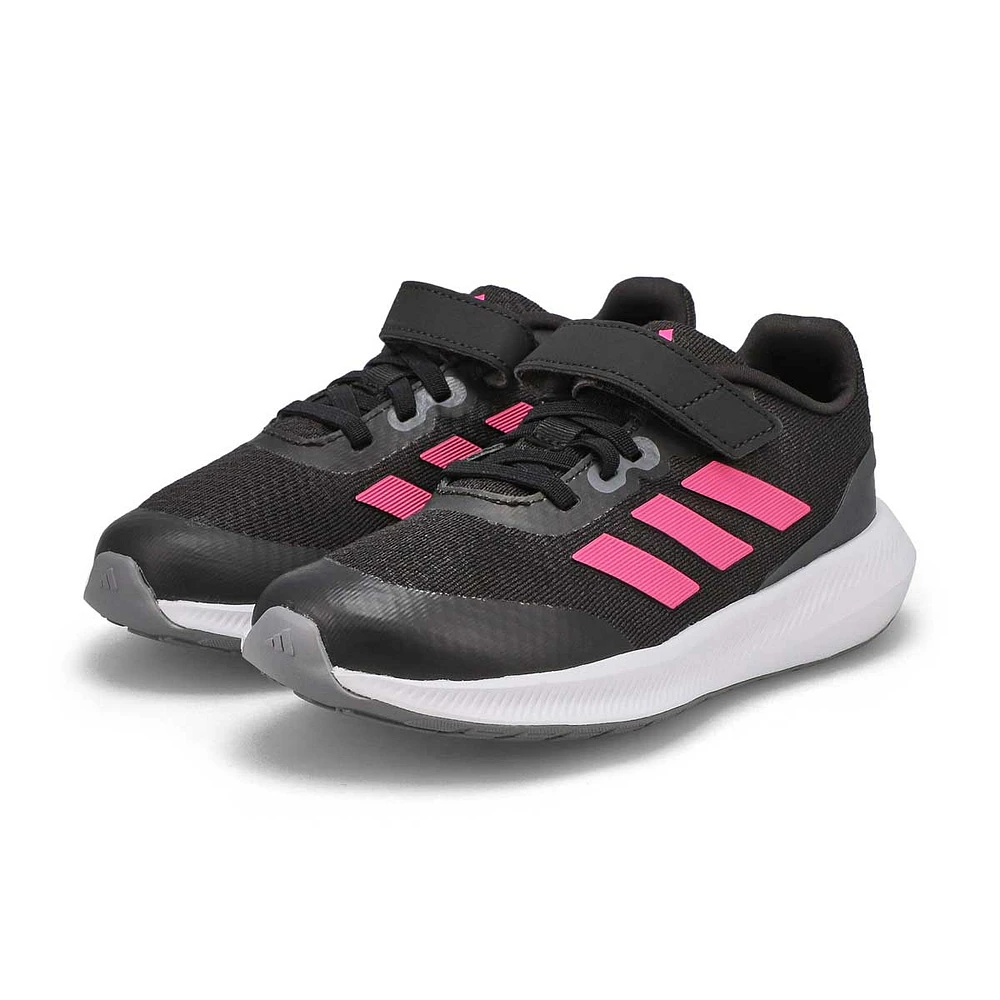 Boys' RunFalcon 3.0 EL K Snekaer - Black/White