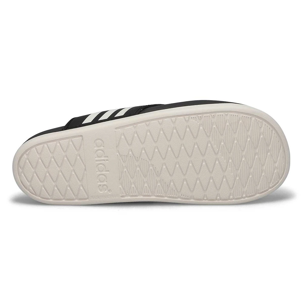 Women's Adilette Comfort Flip Flop - Black/ White