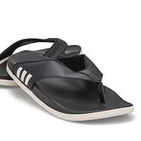 Women's Adilette Comfort Flip Flop - Black/ White