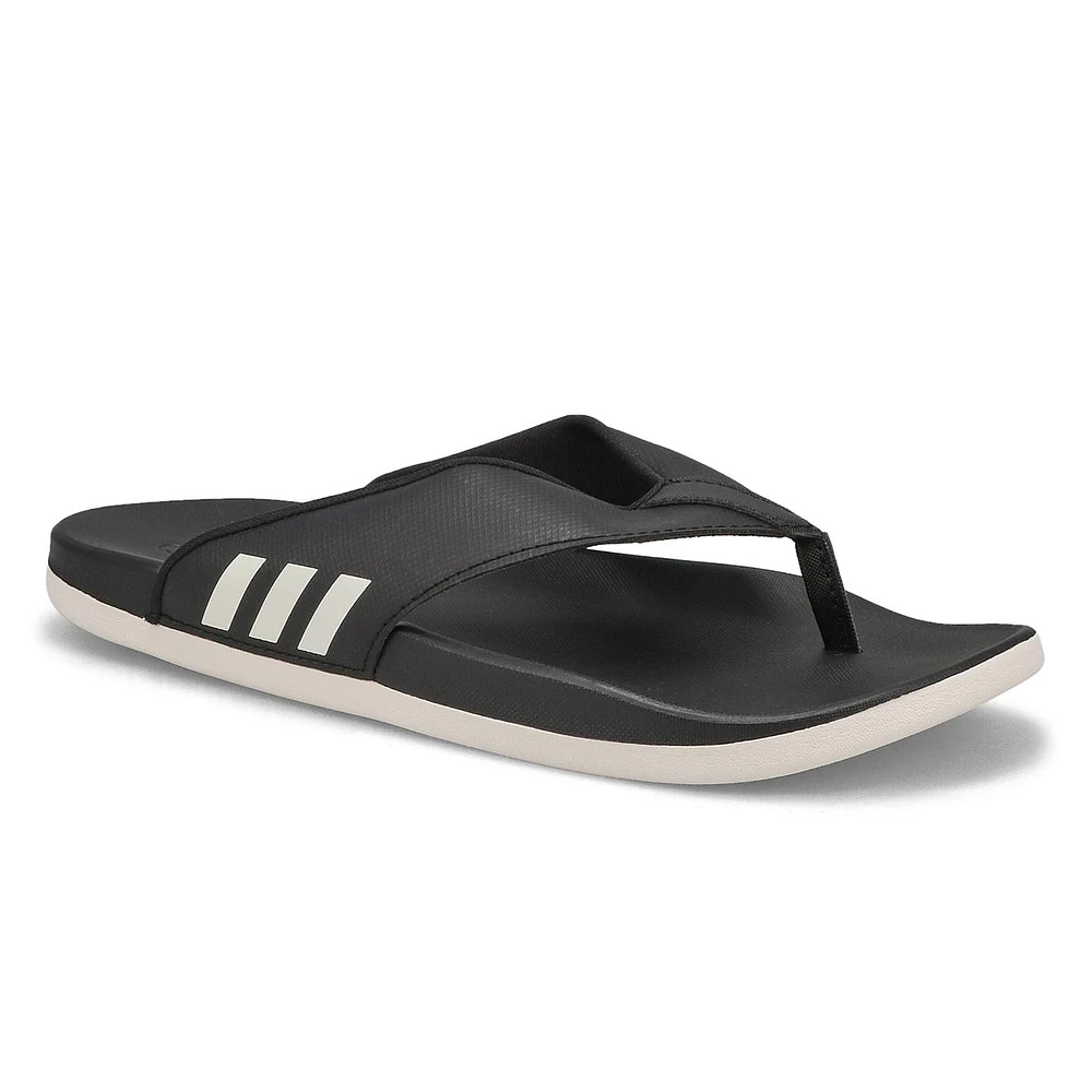 Women's Adilette Comfort Flip Flop - Black/ White