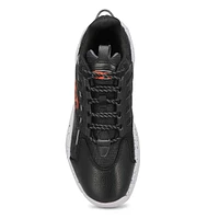 Men's Solution Mid BBall Sneaker - Black/Orange