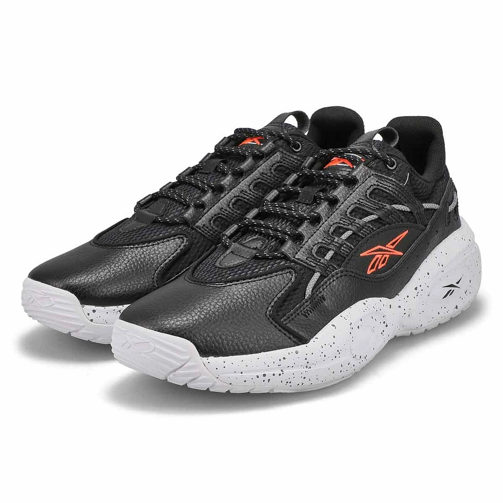 Men's Solution Mid BBall Sneaker - Black/Orange