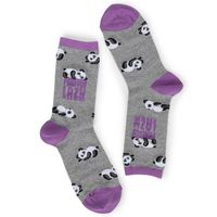 Women's Forever Lazy Panda Printed Sock