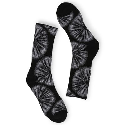 Women's Knit Radial Tie Dye Crew Sock