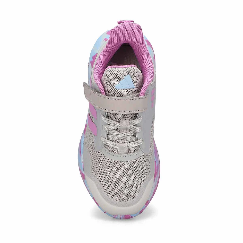 Girls'  FortaRun 3.0 EL C Sneaker - Grey/Purple/Gr