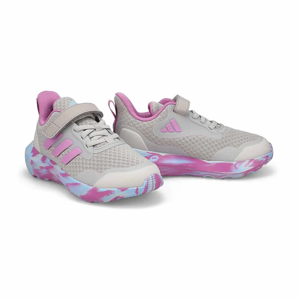 Girls'  FortaRun 3.0 EL C Sneaker - Grey/Purple/Gr