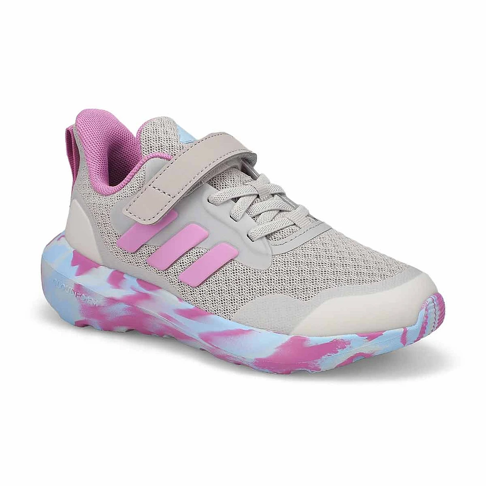 Girls'  FortaRun 3.0 EL C Sneaker - Grey/Purple/Gr