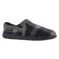 Men's Jacob Memory Foam Closed Back Slipper - Blac