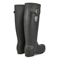 Women's Jennifer Side Buckle Rain Boot - Black