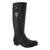 Women's Jennifer Side Buckle Rain Boot - Black