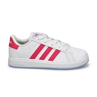 Girls'  Grand Court 2.0 K Sneaker - White/Pink