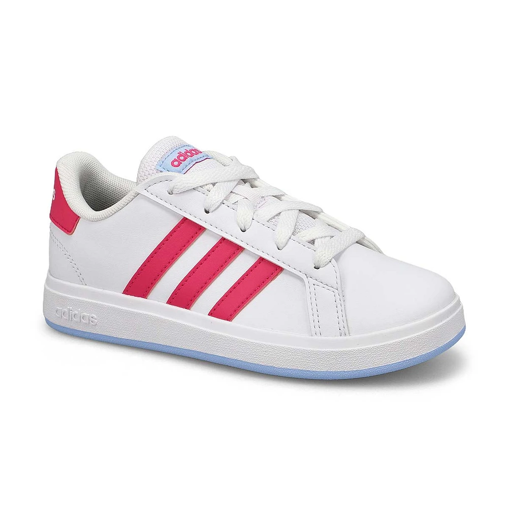 Girls' Grand Court 2.0 K Sneaker - White/Pink