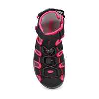 Girls' Kayla Fisherman Sandal - Black/Pink