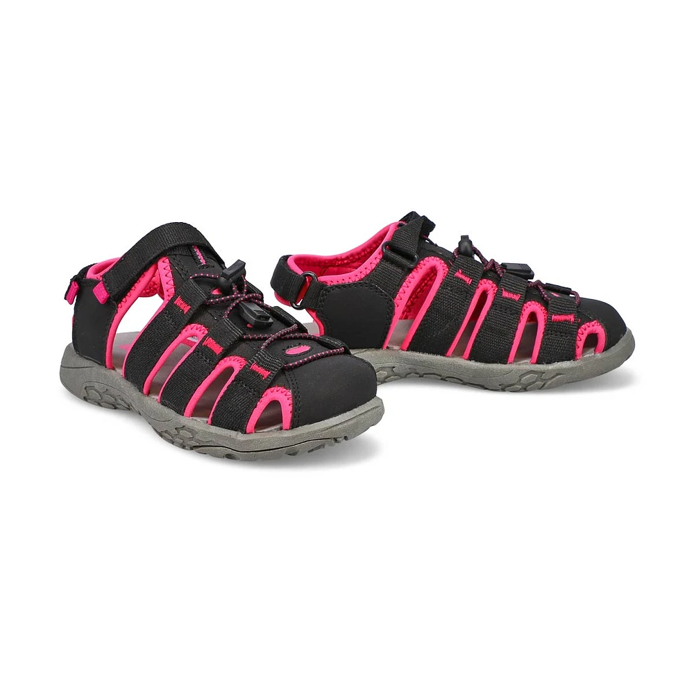 Girls' Kayla Fisherman Sandal - Black/Pink