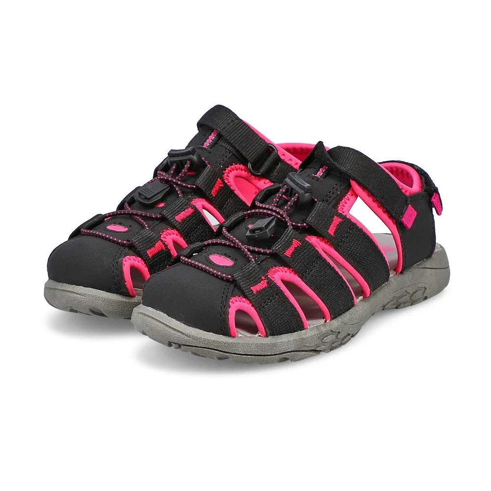 Girls' Kayla Fisherman Sandal - Black/Pink