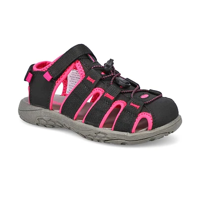 Girls' Kayla Fisherman Sandal - Black/Pink