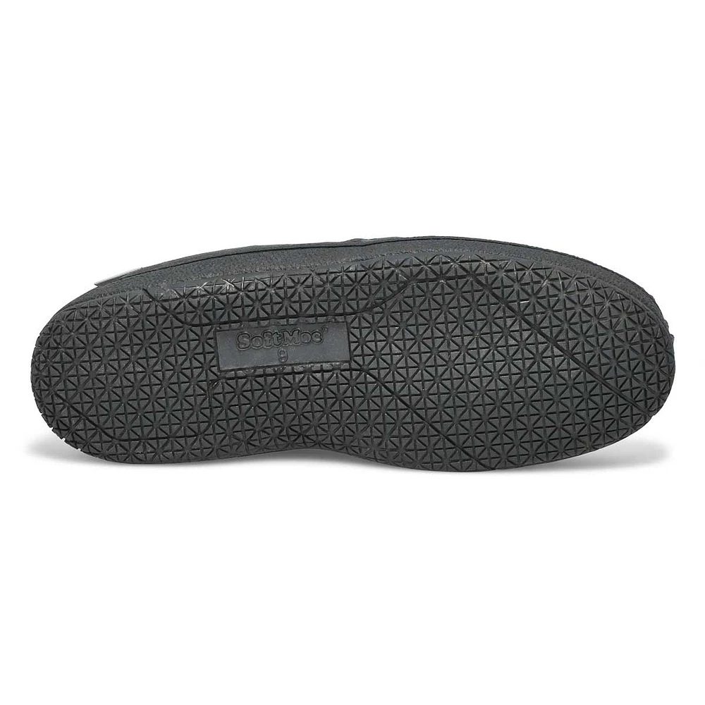 SoftMocs en suède doublés LOUIE, noir, hommes