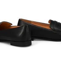 Women's Lynesse Leather Slip On Flat - Black