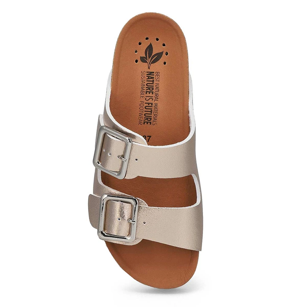 Women's Maelia Cork Footbed 2 Buckle Sandal