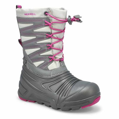Girls Snow Quest Lite 3.0  Waterproof Boot-Gry/Bry