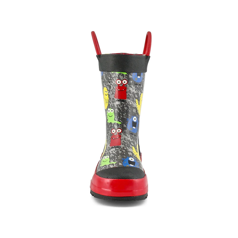 Boys' Monsters Rain Boot - Black