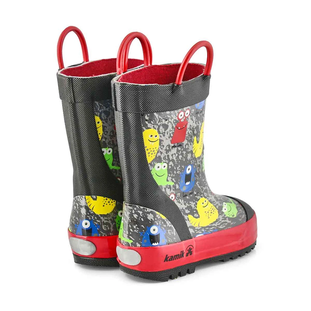 Boys' Monsters Rain Boot - Black