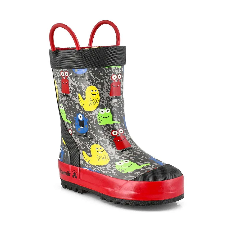 Bottes de pluie MONSTERS, noir, garçons